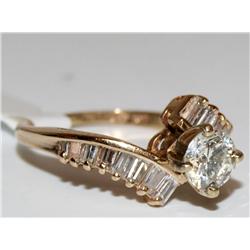 1.00Ctw Diamonds Solitaire Hand Made Ladies Ring