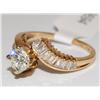 Image 2 : 1.00Ctw Diamonds Solitaire Hand Made Ladies Ring
