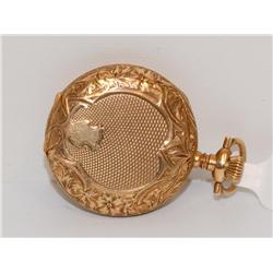 1800's Waltham Hand Carved Pocket Watch Wind-up