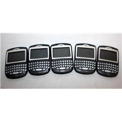 5 Blackberry Phones Missing Batteries