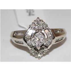 1.00Ctw Diamonds Invisible Setting Solitaire Ladie