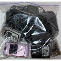 Lot of Cell Phones and Chargers