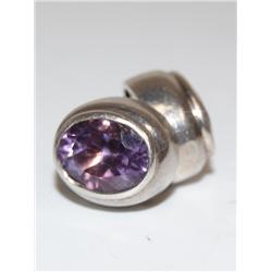 Sterling Silver Earrings With Brazilian Amethyst