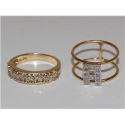 Diamonds Heart Design Band & Initial "A" Diamonds