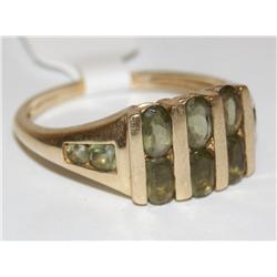 5.00Ctw AAA Green Tourmaline Ladies Ring