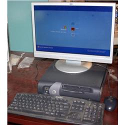 Dell Computer w/ hp Flatscreen Monitor