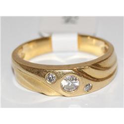 3 Diamonds Wedding Hand Made Ladies Band