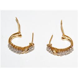 14K Gold & Diamonds Earrings