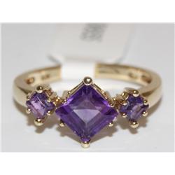 10K Gold Ring With Amethyst