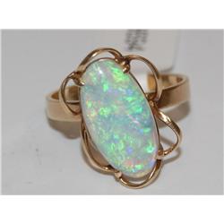 AAA Australian Fire Opal Vintage Ladies Ring