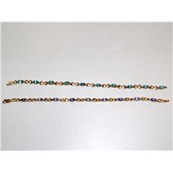 AAA Tanzanite & Blue Topaz Diamonds Tennis Bracele