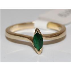 14K Gold & Emerald Ring