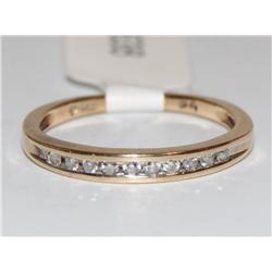 14K Gold & Channel Set Diamonds