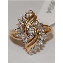 Diamonds Cocktail Hand Made Ladies Ring