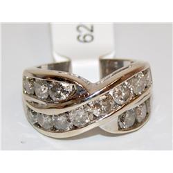 3.50Ctw Diamonds XOXO Design Ladies Ring