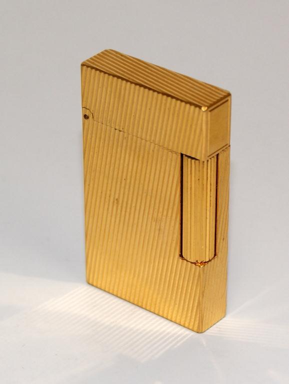 Dupont 18K Gold Filled Lighter W/Case Paris France