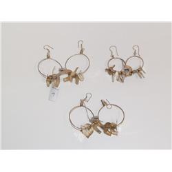 Lot Of Sterling Hoop Earrings