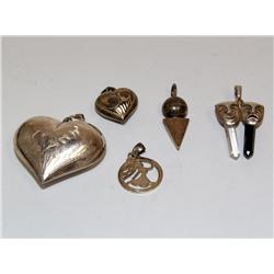 Lot Of 5 Sterling Pendants