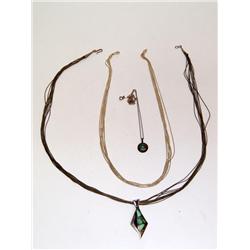 Lot Of 3 Sterling Necklace's