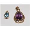 Image 1 : AAA Amethyst Pendant & Blue Topaz Pendant