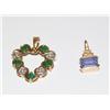 Image 1 : AAA Tanzanite & Emerald Pendant