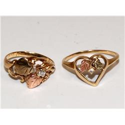 Diamond Black Hills Gold Ring