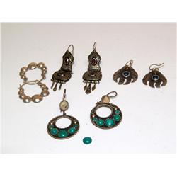 4 Pair Of Sterling Earrings