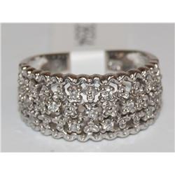 Diamonds Cluster Design Hand Made Ladies Ring