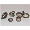 Image 2 : Lot Of 5 Sterling Rings
