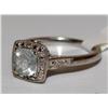 Image 2 : AAA Blue Topaz & Diamonds Vintage Design Ladies Ri