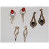 Image 1 : Lot Of 4 Sterling Earrings