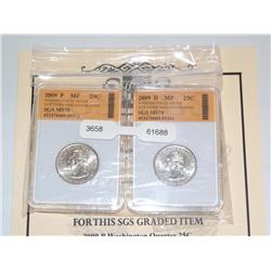 2009-D & P N. Mariana Islands MS-70 Quarters SGS
