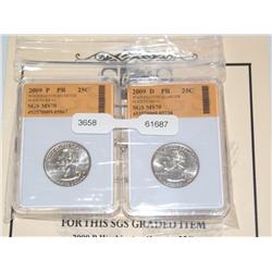2009-D & P Puerto Rico MS-70 Quarters SGS