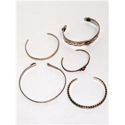 5 Sterling silver Bangle  Bracelets