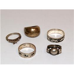 Lot Of Sterling Rings