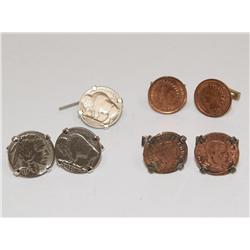 Lot Of Coin Cuff Links
