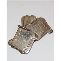 The Ten Commandments Engraved On  Sterling Scroll