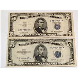 $5 Dollar Silver Certificates  (Times the Money)