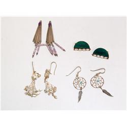 Lot Of Sterling Earrings