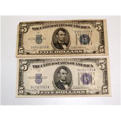 1934-D $5 Dollar Silver Certificates