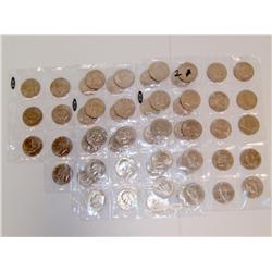 Lot Of 54 Eisenhower Dollars