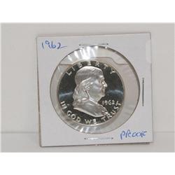 1962 Proof Franklin Half Dollar Nice Cameo