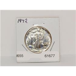 1942 Silver Half Dollar