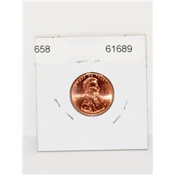 Uncirculated 2009 Cent Hand Painted Back
