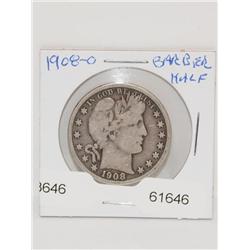 1908-O Barber Half Dollar
