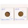 Image 1 : 1857, 1858 Flying eagle Cent (Times the Money)