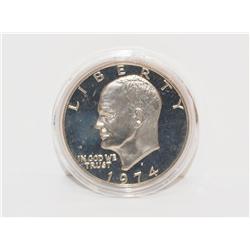 1974 Proof Ike Dollar Cameo