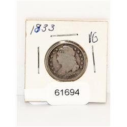 1833-P Bust Dime Very Good