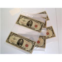 $5 Dollar US Notes (Times the Money)