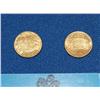 Image 2 : 2 Gold Mini Coins United States & 1gr .999 Gold In
